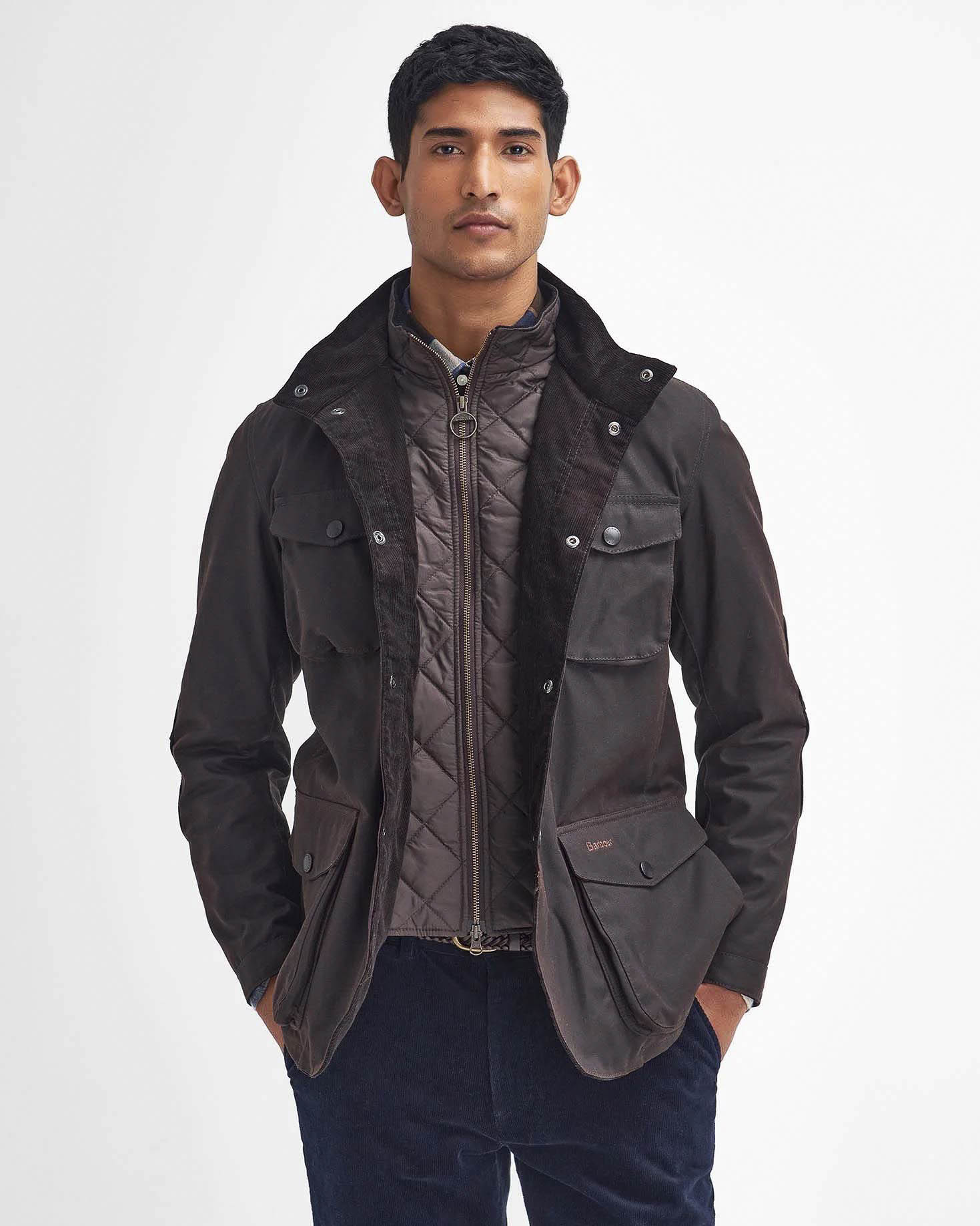 Giacca Barbour Ogstone Waxed Cotton Uomo