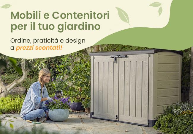 mobili e contenitori per il tuo giardino a prezzi scontati