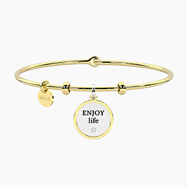Bracciale HULA-HOOP   con ciondoli ENJOY LIFE