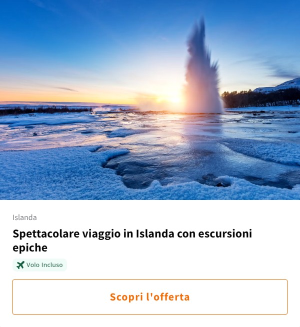Spettacolare viaggio in Islanda con escursioni epiche