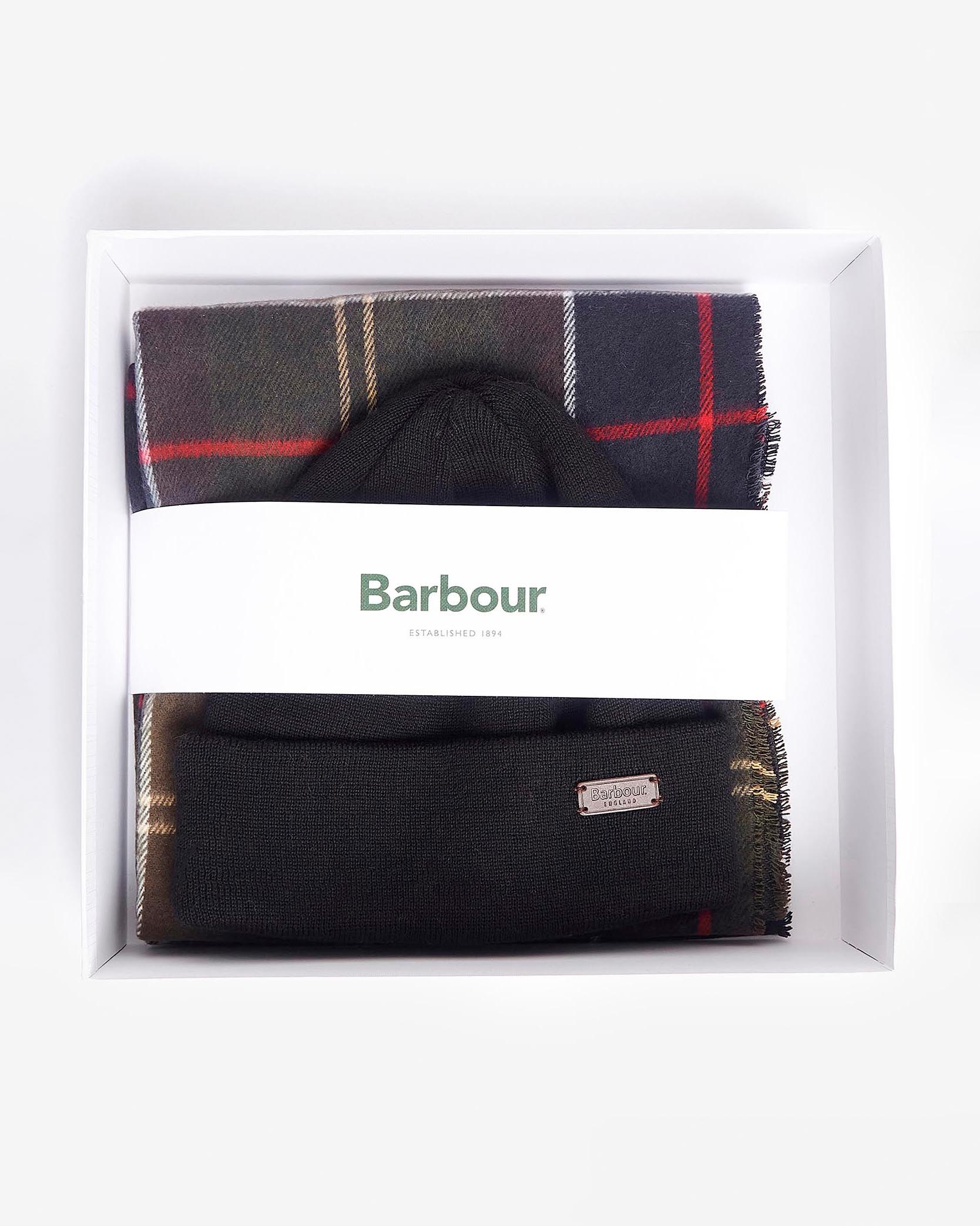Cofanetto Sciarpa Berretto Barbour Uomo