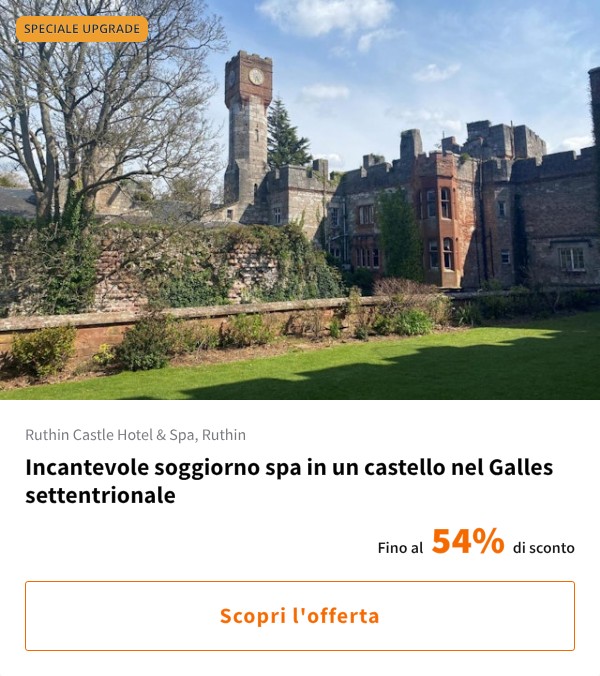 Incantevole soggiorno spa in un castello nel Galles settentrionale