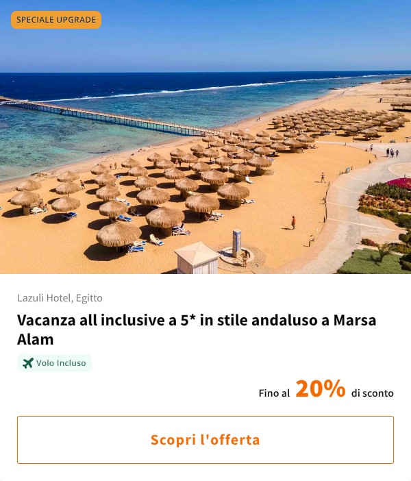 Vacanza all inclusive a 5* in stile andaluso a Marsa Alam