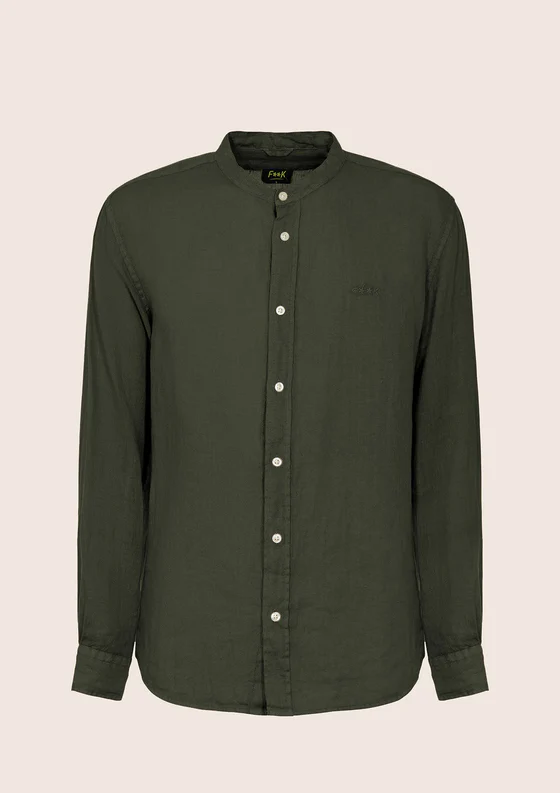 Camicia Uomo F**K Verde Militare M01CL41-MG