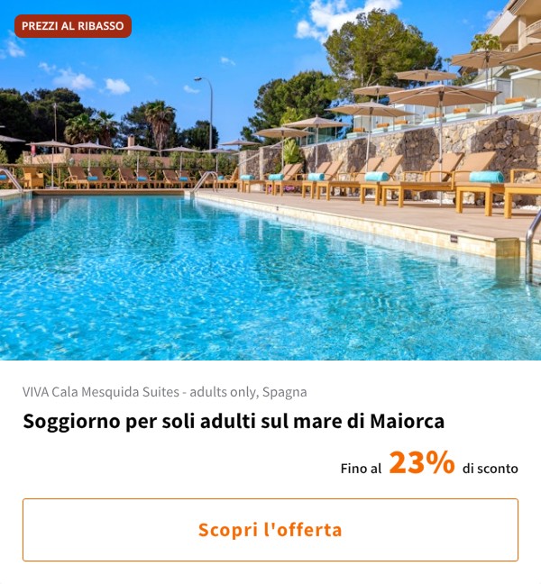 Soggiorno per soli adulti sul mare di Maiorca