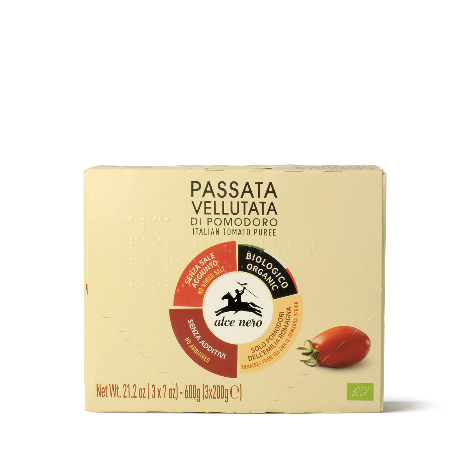 Image of Passata vellutata di pomodoro biologica - 3 brik