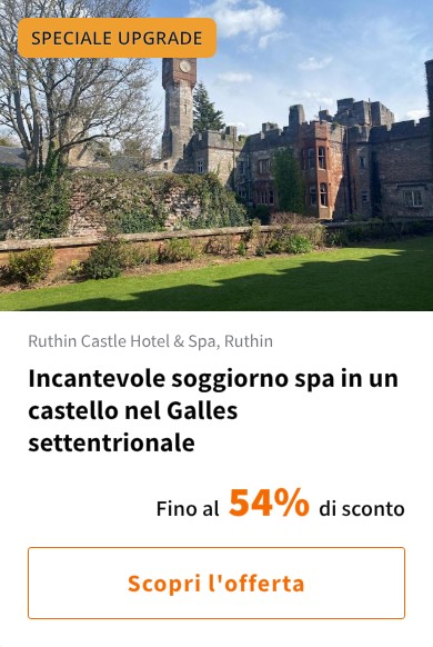 Incantevole soggiorno spa in un castello nel Galles settentrionale