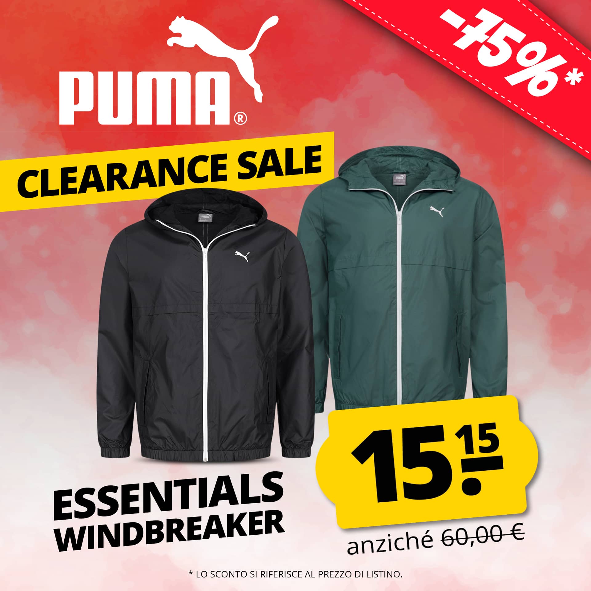 Puma essentials solid uomo giacca a vento