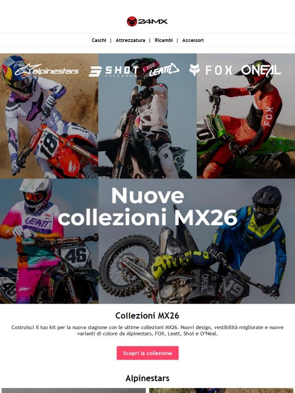 Le nuove collezioni MX26 sono arrivate
