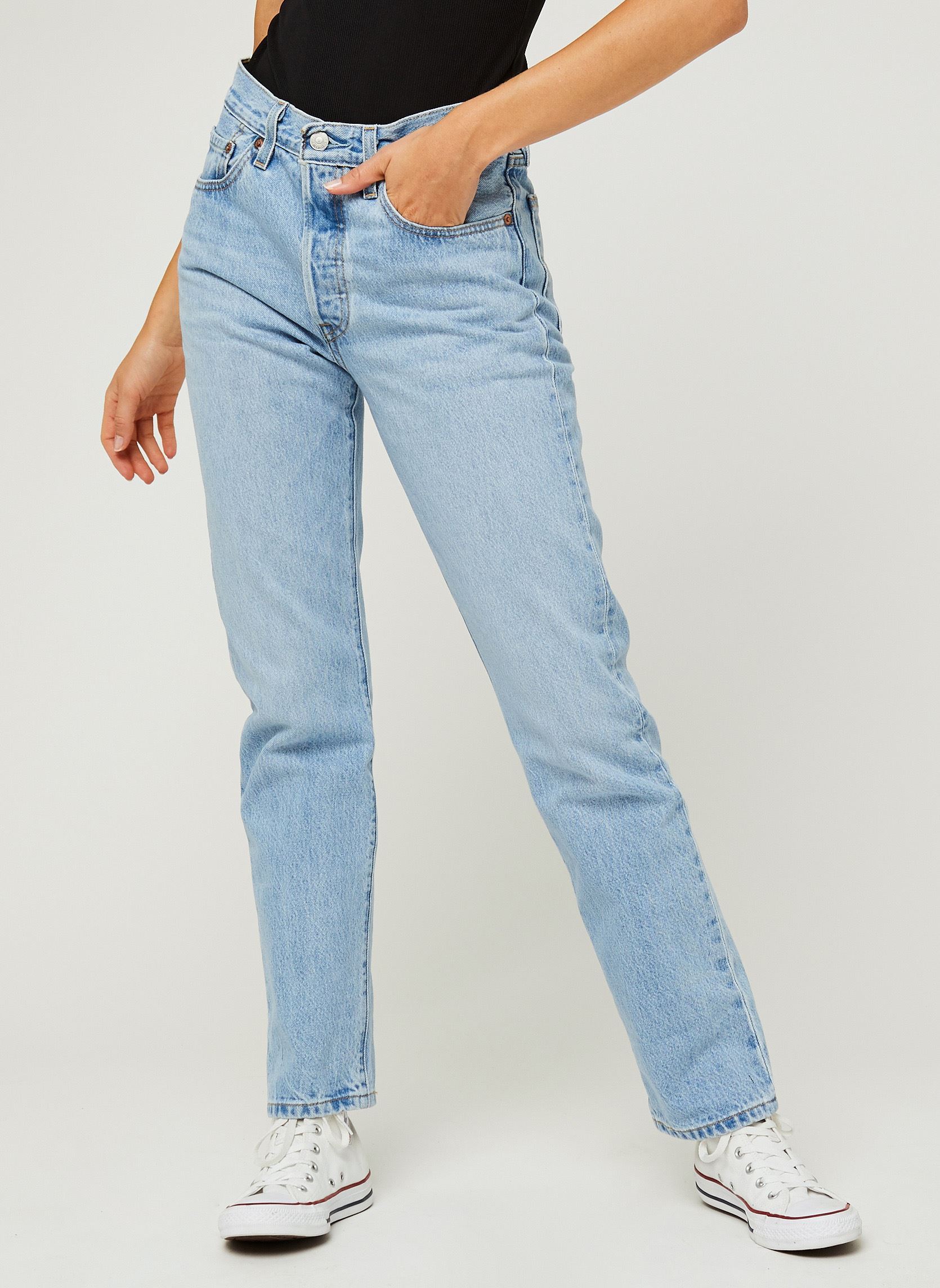 Levi's Jeans diritti 501® Crop donna blu
