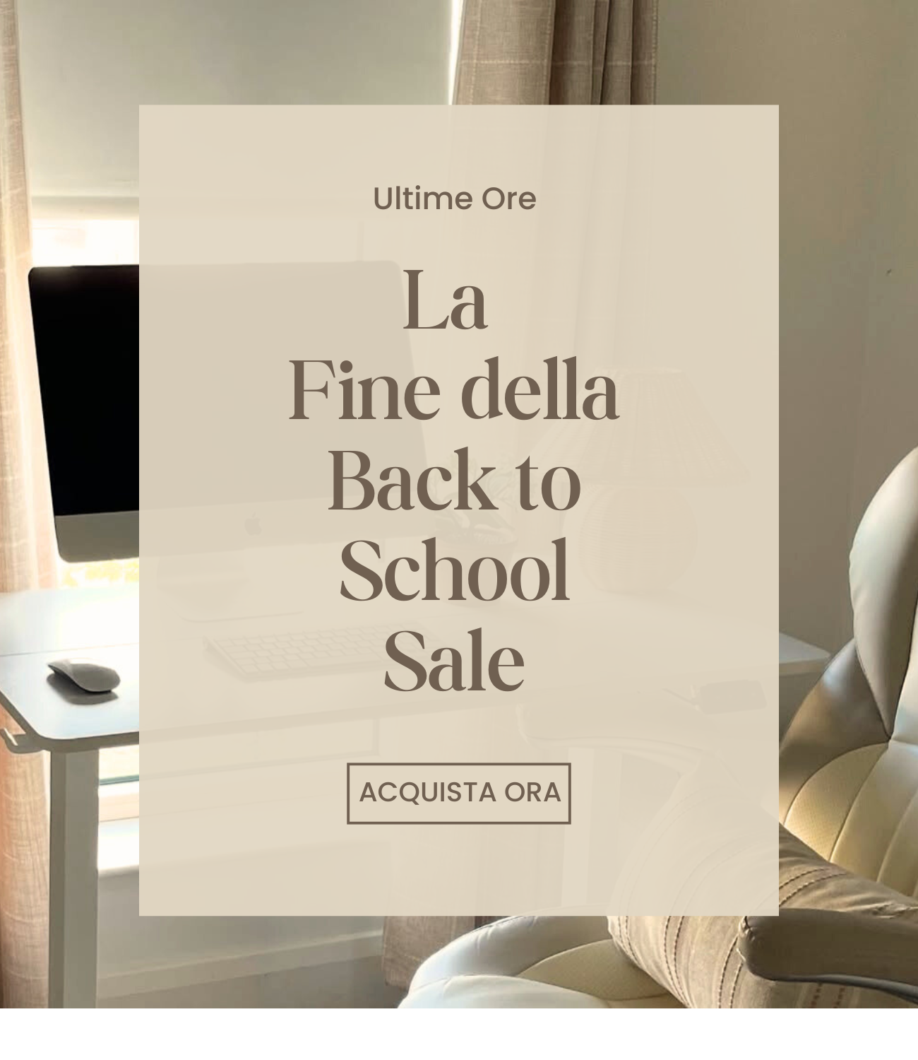 La Fine della Back to School Sale