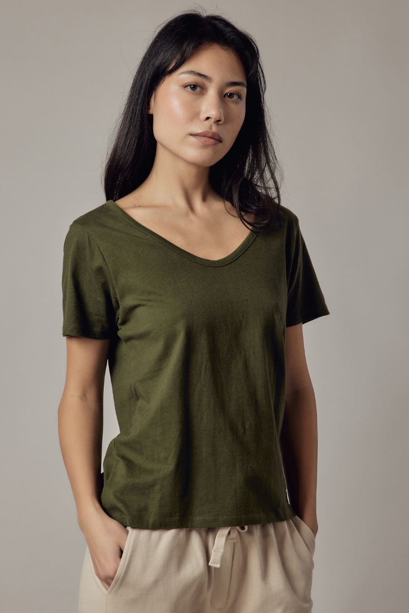 T-Shirt Scollo Profondo