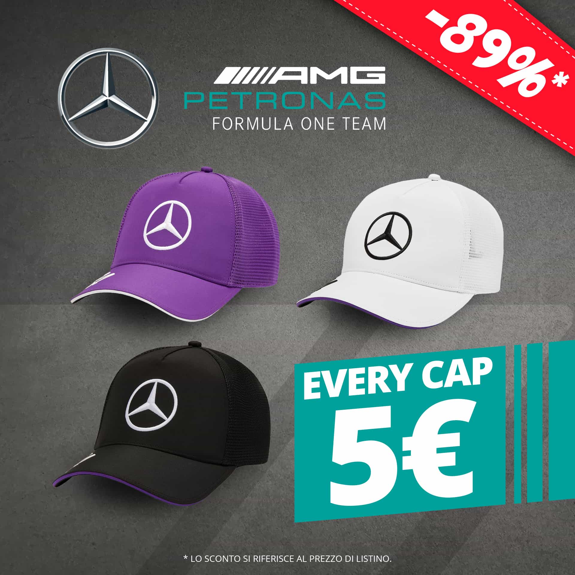 Mercedes AMG petronas formula 1 x george russell autista uomo cappellino