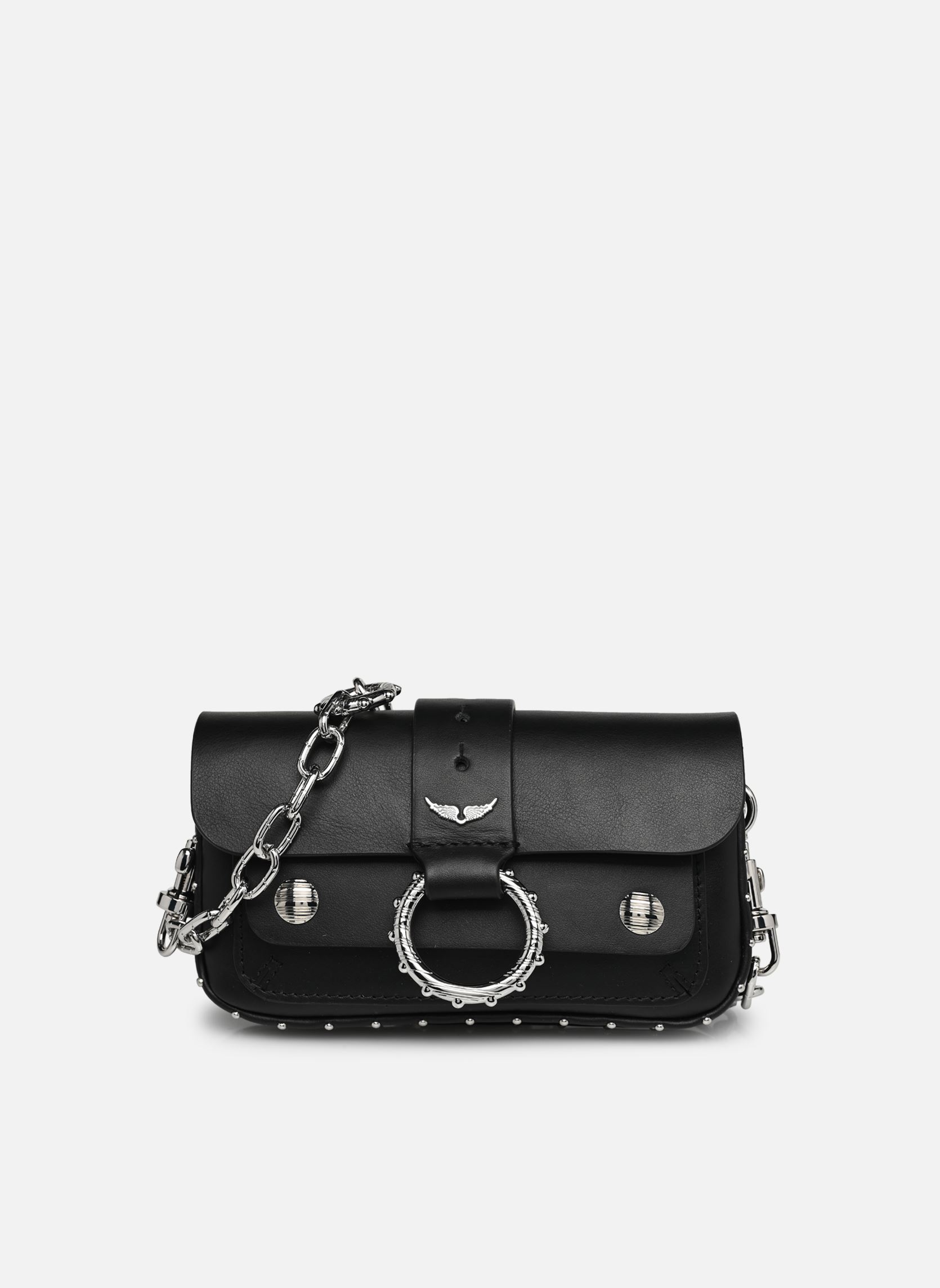 Zadig & Voltaire Borse a tracolla Kate Wallet Smooth Calfskin donna nero