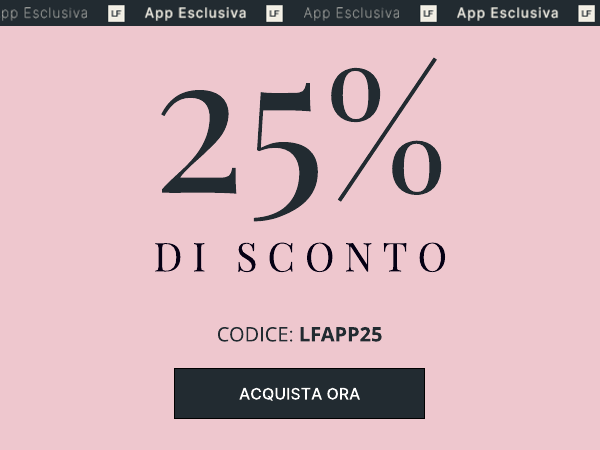 25 per cento di sconto