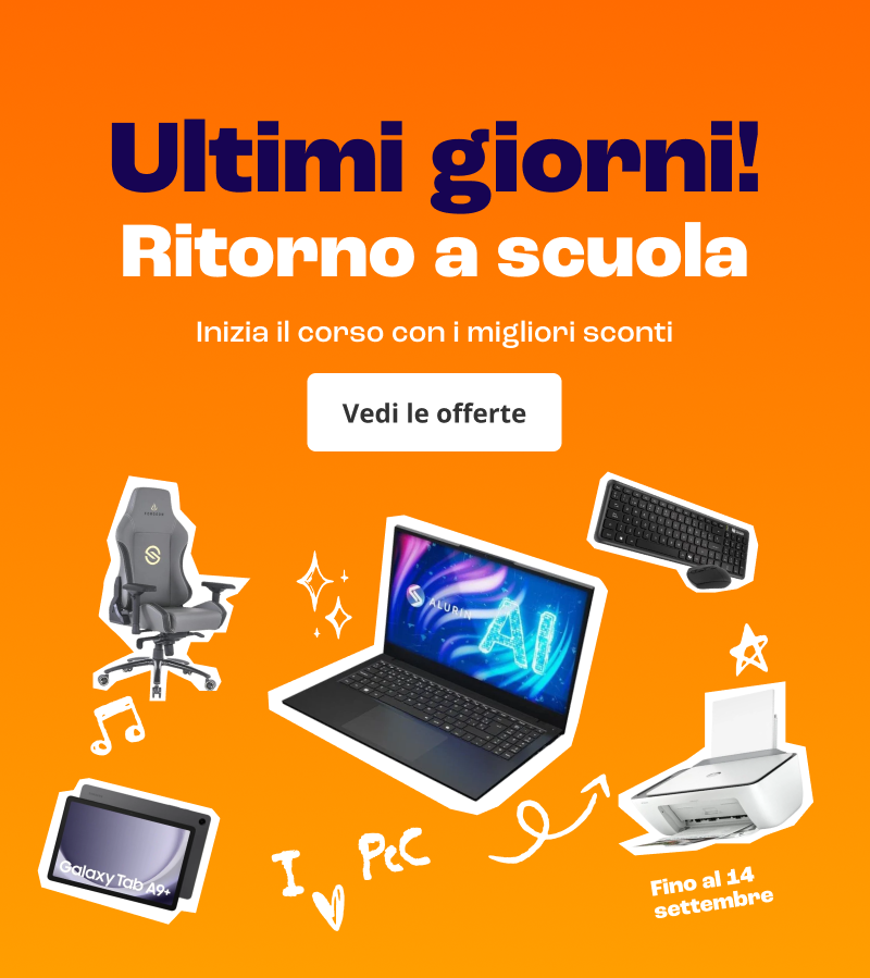 Ultimi giorni! Scegli il tuo nuovo setup a un prezzo vantaggioso