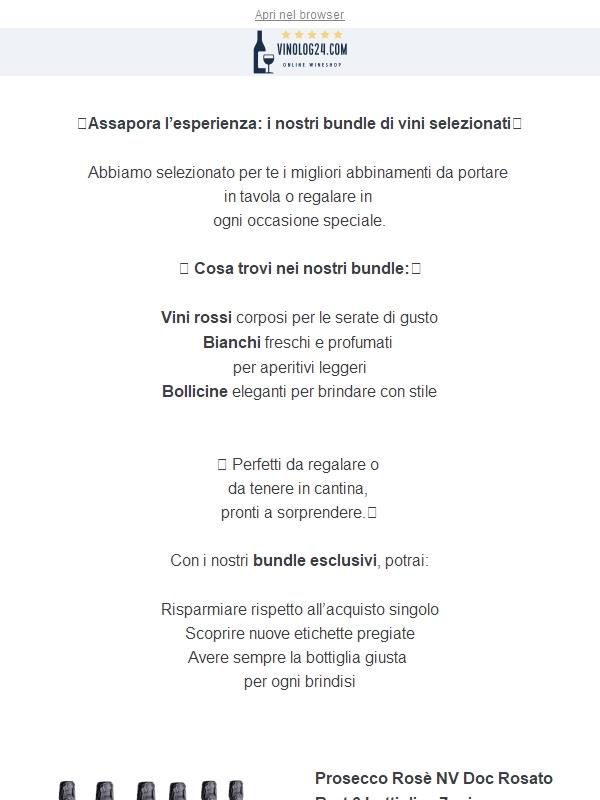 🍷 Il regalo ideale? I nostri bundle di Vini & Spumanti in esclusiva per te✨ Solo per poco 😍