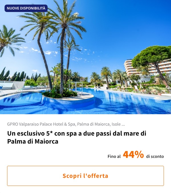 Un esclusivo 5* con spa a due passi dal mare di Palma di Maiorca