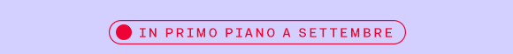 Etichetta: In primo piano a settembre, con cerchio rosso e testo in maiuscolo.