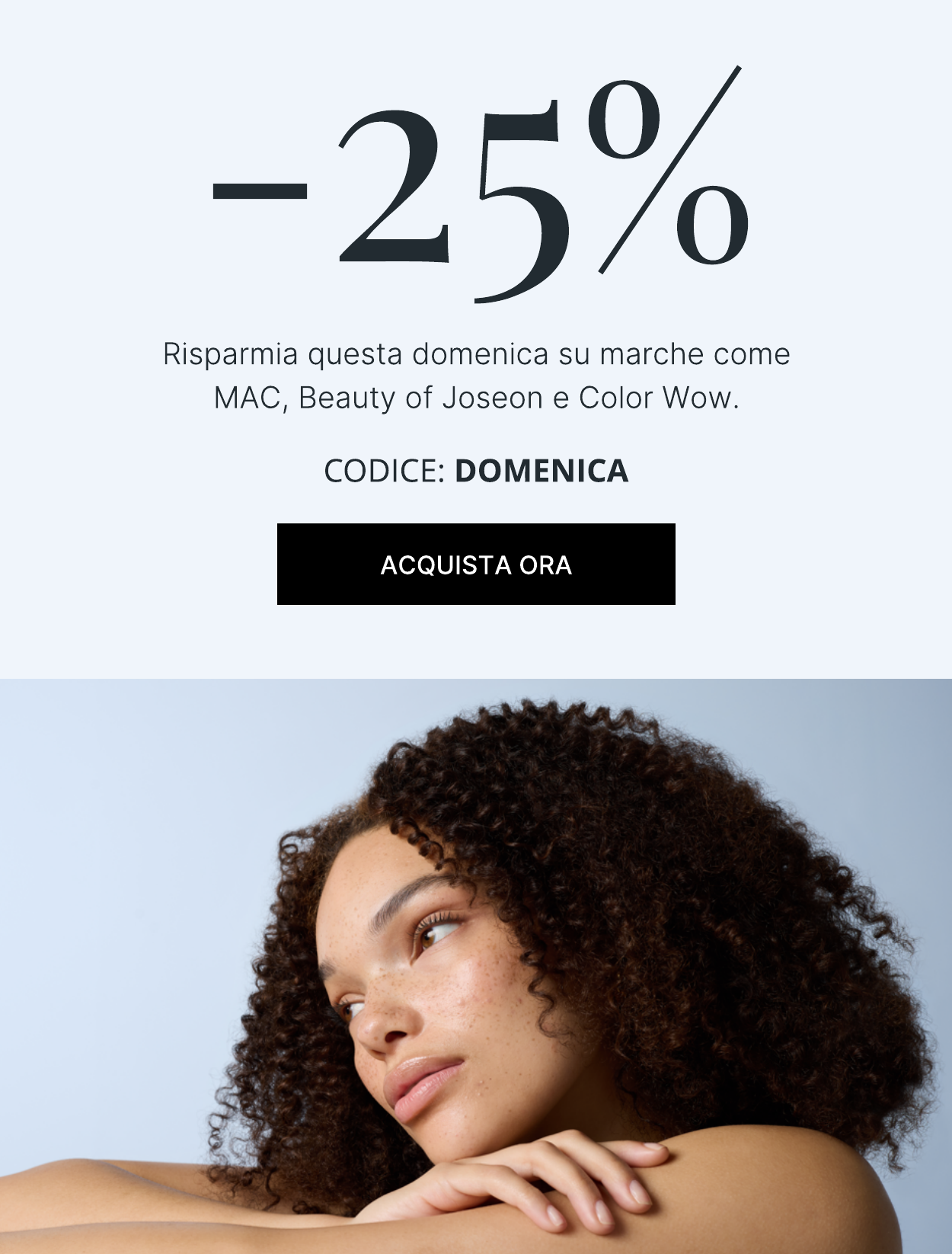 25 per cento di sconto