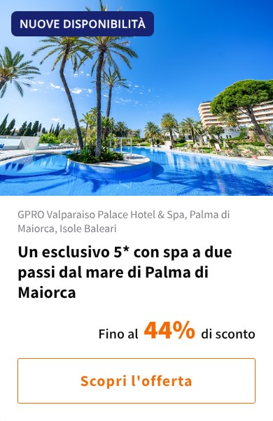 Un esclusivo 5* con spa a due passi dal mare di Palma di Maiorca