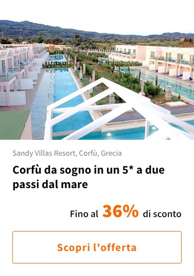 Corfù da sogno in un 5* a due passi dal mare