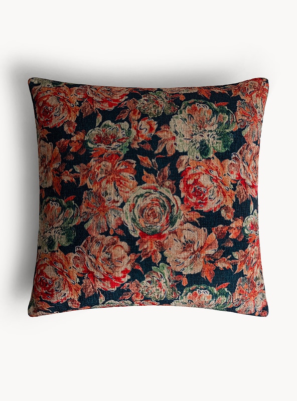 Cuscino 45x45 cm con stampa floreale vintage