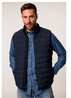 Gilet trapuntato JP1880 con piuma sintetica e collo alto, fino alla tg. 8XL