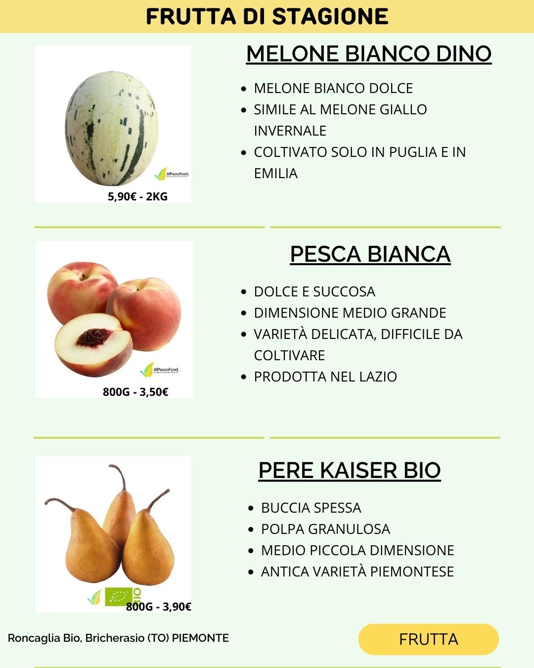 FRUTTA