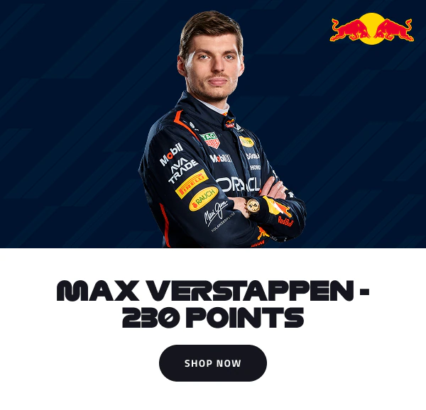 Max Verstappen - 230 Points - Shop Now