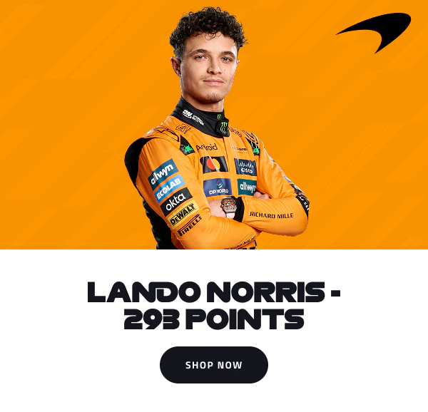 Lando Norris - 293 Points - Shop Now