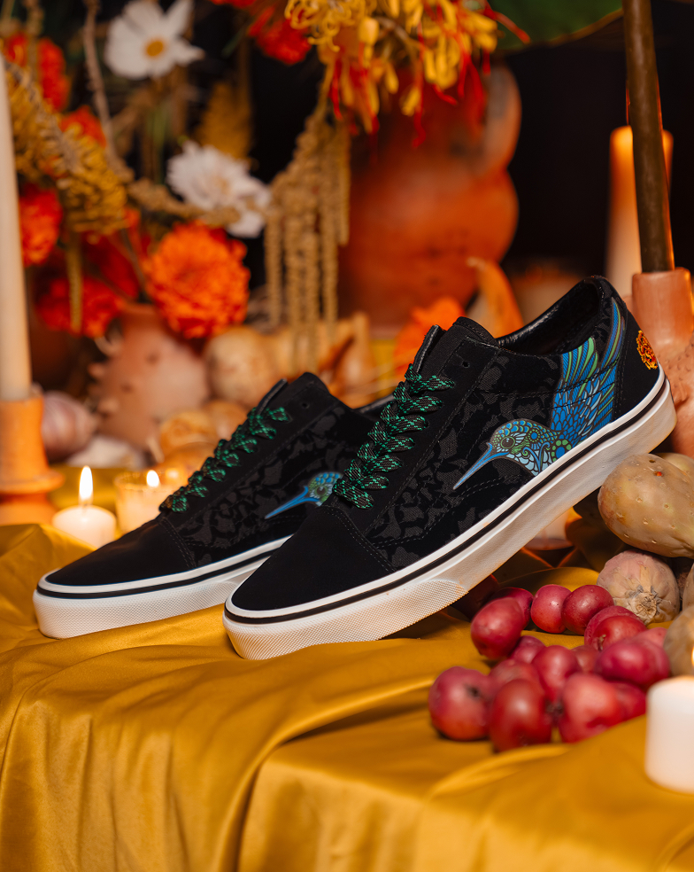 Old Skool Dia de los Muertos Shoe