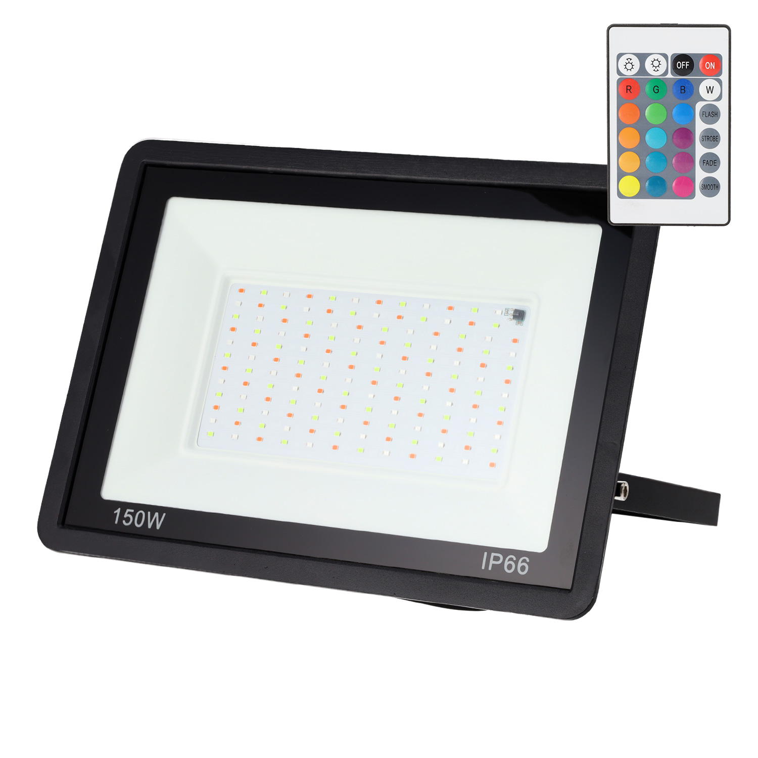 Proiettore LED RGBW con telecomando 150W [HO-ICRGBFL-150W]