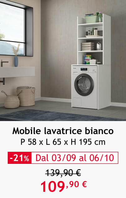 mobile lavatrice bianco