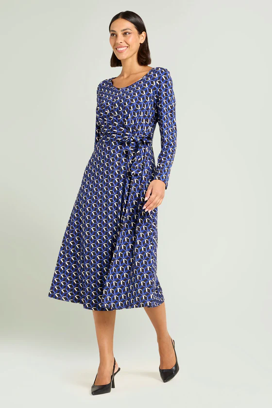 ABITO STAMPATO FIT & FLARE