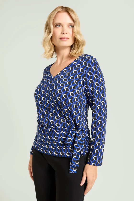 BLUSA STAMPATA IN JERSEY