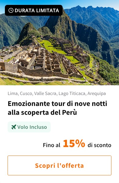Emozionante tour di nove notti alla scoperta del Perù