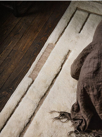 White berber rug