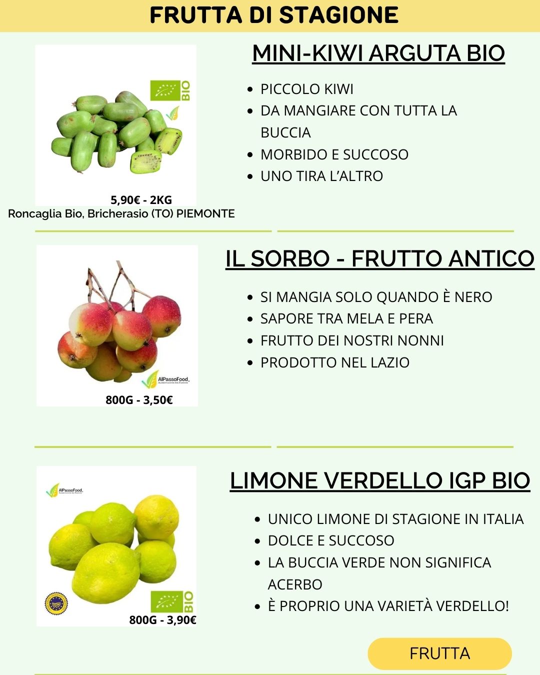 FRUTTA