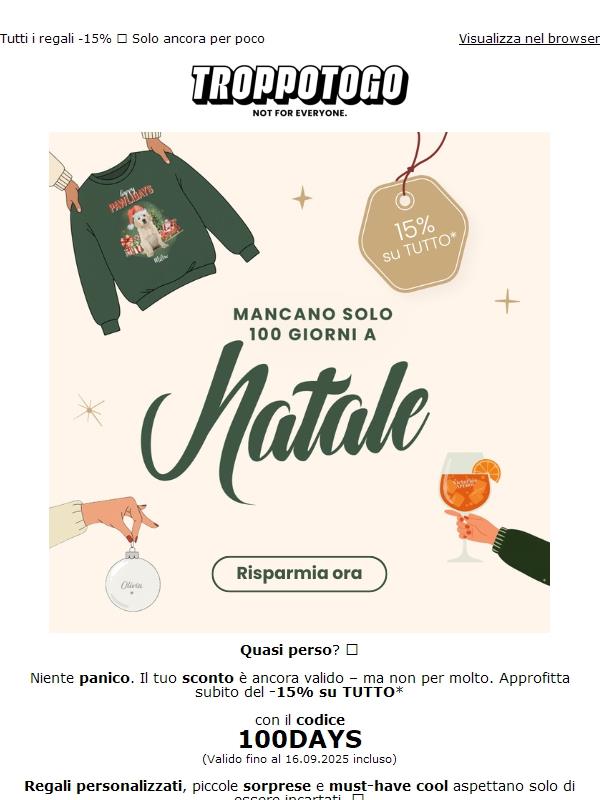 ⏰ La tua offerta di Natale sta per scadere!