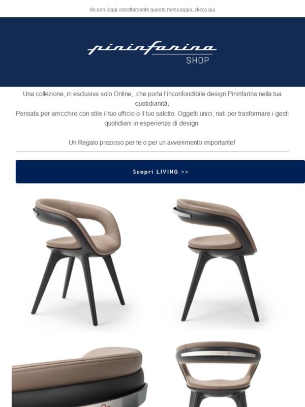 Scopri la nuova categoria LIVING PININFARINA 95 – Esclusiva solo Online
