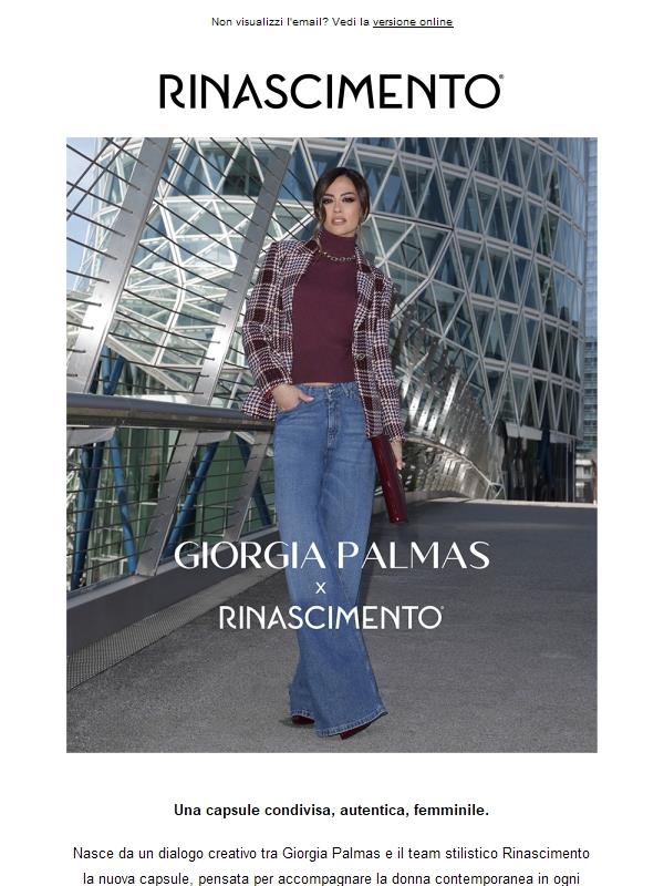 GIORGIA PALMAS X RINASCIMENTO: La Capsule
