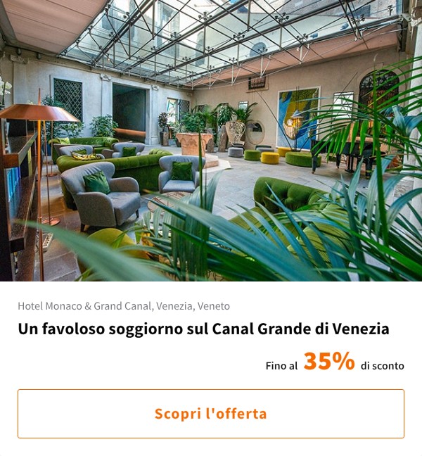 Un favoloso soggiorno sul Canal Grande di Venezia
