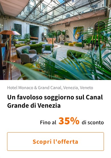 Un favoloso soggiorno sul Canal Grande di Venezia