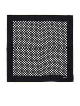 Fazzoletto da Taschino in Seta a Pois Bianchi Tom Ford