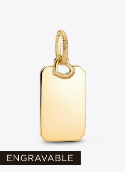 Engravable Rectangle Tag Pendant