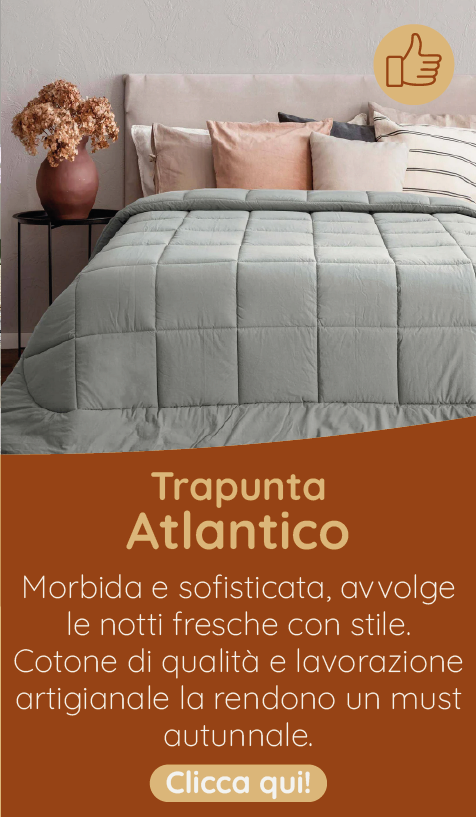 Trapunta in Puro Cotone Tinto in Capo Atlantico - Lisola