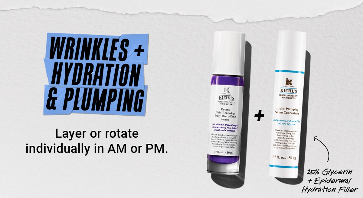 Wrinkles + hydration & plumping