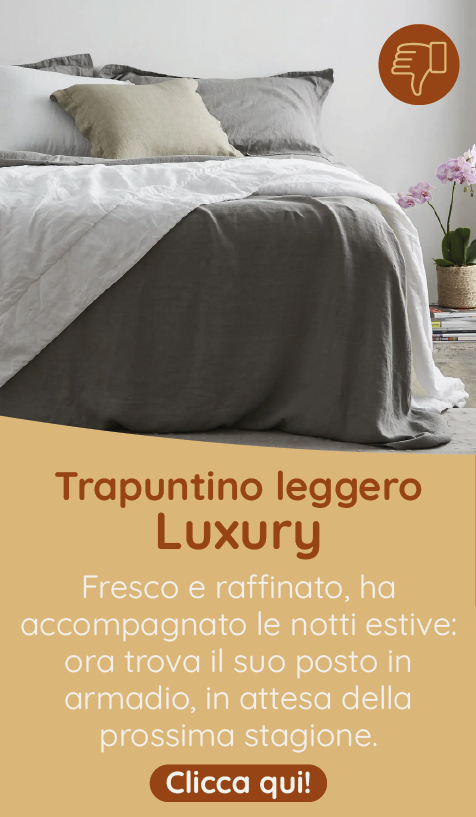 Trapuntino leggero Puro LINO StoneWashed NO Stiro - Luxury