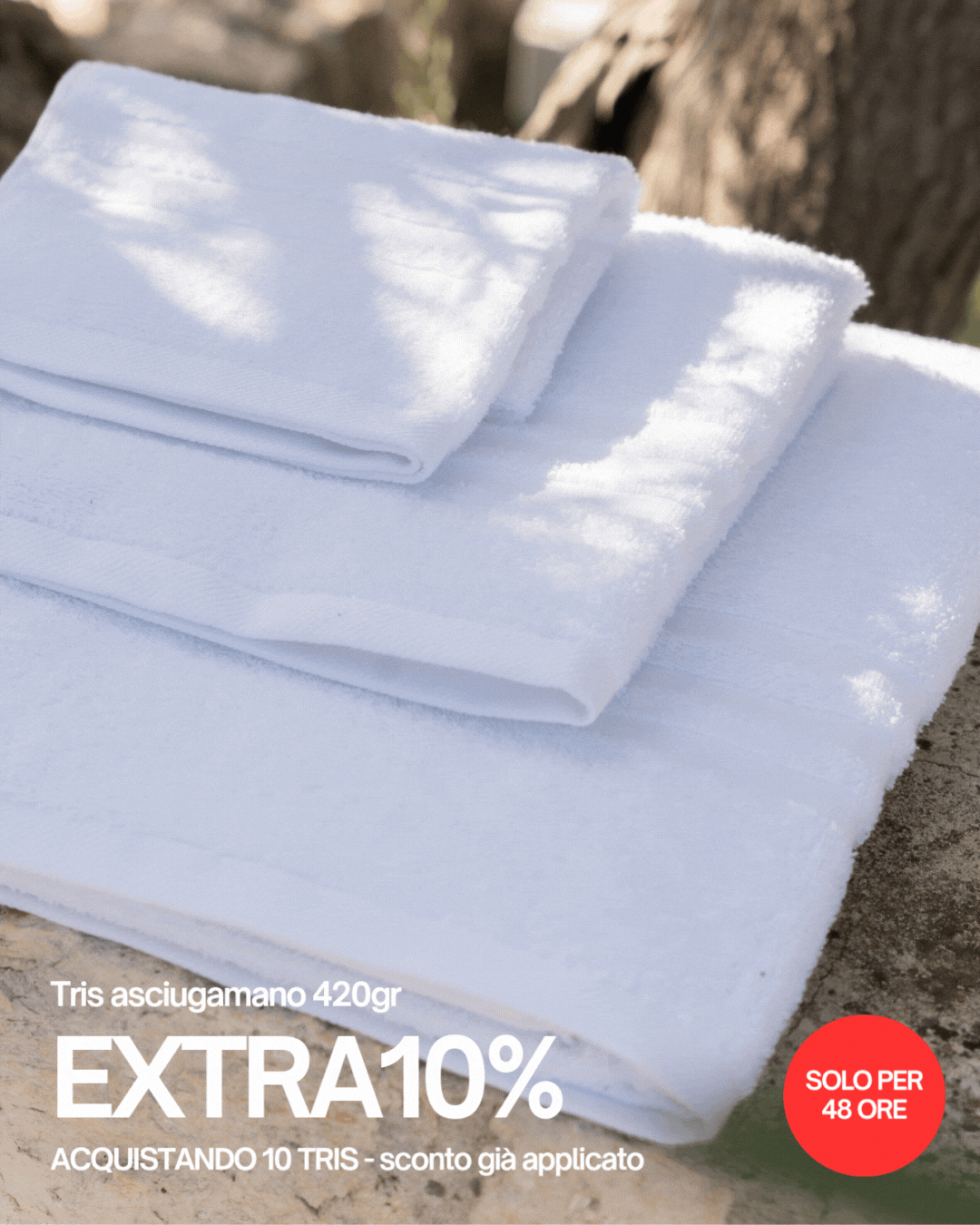 ASCIUGAMANO 420 GREXTRA 10 SOLO PER 48 ORE